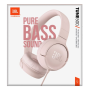 Headphones, Audio Gear - JBL Tune 500 Wired Headphones - JBL T500 PINK - Pink, wholesale price
