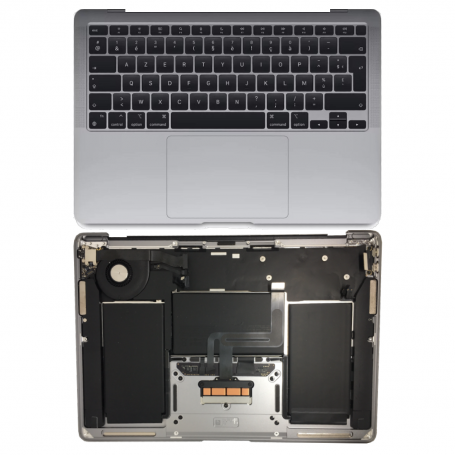 Complete Apple MacBook Air 13″ Gray A2289 Chassis - Chassis + AZERTY Keyboard - Grade A