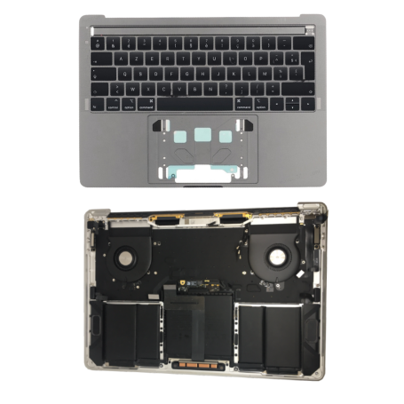 Complete Apple MacBook Pro 13 ″ Grey A2251 - Chassis + Battery + QWERTY Keyboard - Grade AB