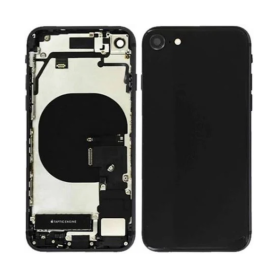 Chassis Complet iPhone SE 2020 Noir Grade AB Origine | Connecteur de Charge Sans Batterie | Pièces Détachées Smartphone