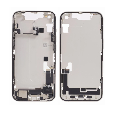 Châssis Vide iPhone 14 Blanc Origine Démontré - Grade A | Pièce de Remplacement Qualité Premium