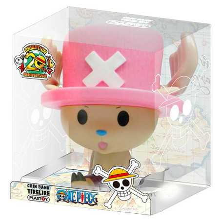 Plastoy Chibi One Piece Chopper Mini Coin Bank - Adorable Collectible Figurine for Fans