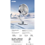 Achetez Ventilateur Rotatif en Métal RS-ZF10 Remax - Argent - Puissance et Élégance pour Votre Confort