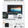 ORICO MiniDock and Stand for Mac Mini M4/M4 Pro - 10 Ports