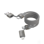 copy of Devia 2-in-1 Type-C to Type-C & Lightning Cable - 60W - 1.2M - White