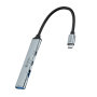 HUB Type-C 4 en 1 DEVIA- Lite1 USB3.0+USB2.0+TYPE-C*2