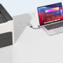 HUB Type-C+USB 5 en 1 DEVIA- Pro2 RJ45+USB2.0+USB3.0+TYPE-C+TYPE-C(alimentation électrique)