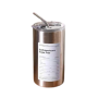 Bouteille d'eau isotherme en acier inoxydable 600ml avec paille pratique et durable – Couleur acier métallisée idéale pour le sp