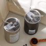Bouteille d'Eau Isotherme en Acier Inoxydable 600ML avec Paille - Gris | Durable et Écologique