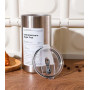Bouteille d'Eau Isotherme en Acier Inoxydable 600ML avec Paille - Gris | Durable et Écologique