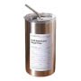Bouteille d'eau isotherme en acier inoxydable 350ML avec paille - Design moderne et durable
