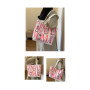 Sac à Bandoulière en Toile Rose 33x44x13cm - Élégance et Fonctionnalité pour Votre Quotidien