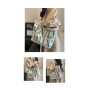 Sac à Bandoulière en Toile Vert Foncé 33x44x13cm - Style et Praticité pour Votre Quotidien