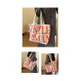 Sac à Bandoulière en Toile Orange 33x44x13cm - Style et Praticité pour Votre Quotidien