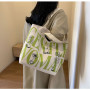 Sac à bandoulière en toile vert clair 33x44x13 cm - Style et praticité pour votre quotidien
