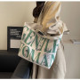 Sac à Bandoulière en Toile Vert Foncé 33x44x13cm - Style et Praticité pour Votre Quotidien