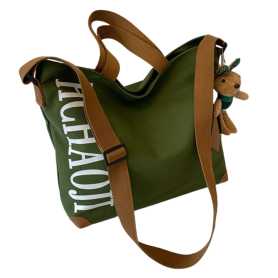 Achetez Sac à Bandoulière en Toile 41x34x11 cm Vert – Design Élégant et Durable