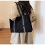 Sac Fourre-Tout Noir 29x43x14cm - Élégance et Praticité pour Tous Vos Jours