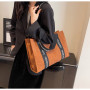 Sac Fourre-Tout en Cuir 29x43x14cm Brun - Chic et Pratique pour Votre Quotidien