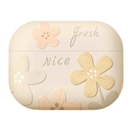Coque de Protection AirPods en Silicone avec Design Fleur - Élégance et Protection Assurées