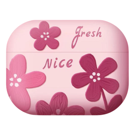 Coque de Protection AirPods en Silicone avec Design Fleur - Élégance et Protection Assurées