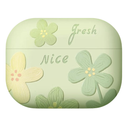 Coque de Protection AirPods en Silicone avec Design Fleur - Élégance et Protection Assurées