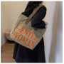 Achetez Sac à Bandoulière en Toile 33x41x12cm - Kaki Orange | Style et Praticité