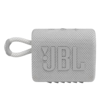 Portable Bluetooth Speaker JBL Go 3 White IP67 5H - JBLGO3WHT