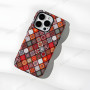 Coque de Protection en Silicone Échiquier Totémique pour iPhone - Design Élégant et Résistant