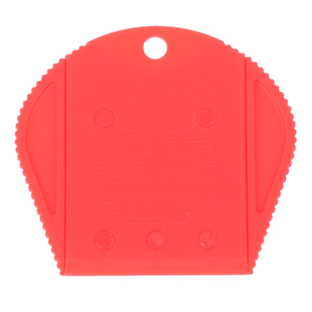 Plastic scraper for glue removal with gears
