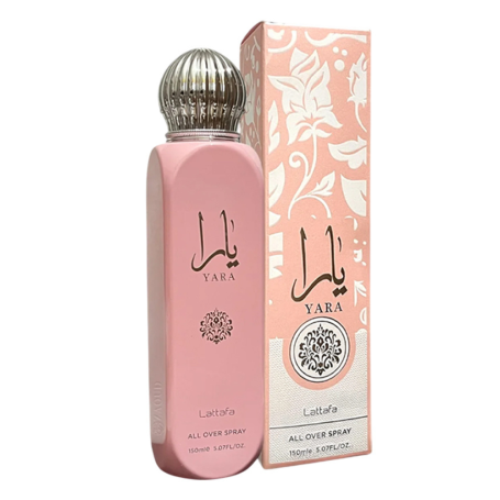 Eau de Parfum Lattafa Yara Spray Corporel - Pour Femme - 150ml - Parfum Élégant et Envoûtant