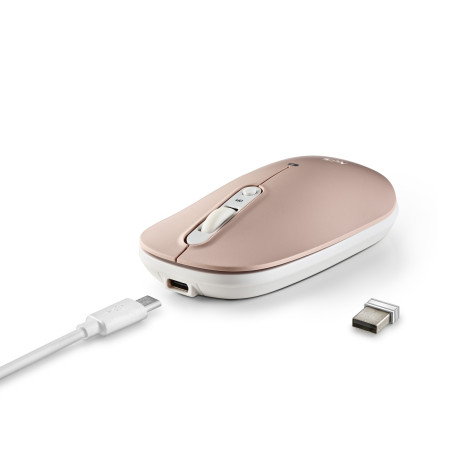 Souris Sans Fil Rechargeable NGS Shell-RB avec Bouton Silencieux