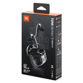 Écouteurs Sans Fil JBL Tune Beam Ghost Edition Noir - Son Immersif et Design Élégant