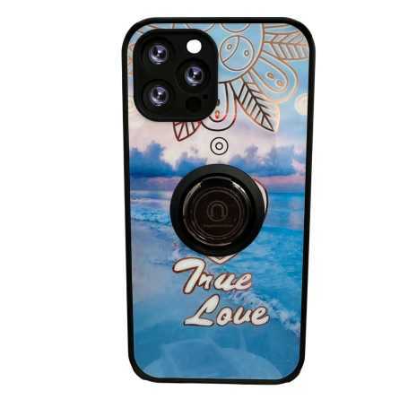 iPhone 13 Pro Max Case Unique Molded Design with Magnetic Ring and Stand