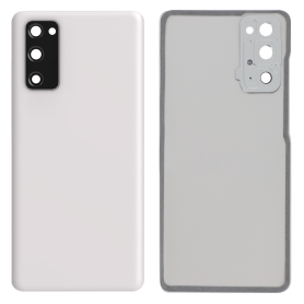 White Rear Window for Samsung Galaxy S20 FE/S20 FE 5G G780F/G781B - Sleek No Logo Replacement Part