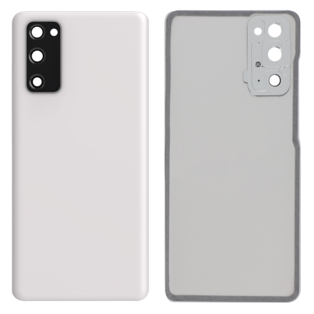White Rear Window for Samsung Galaxy S20 FE/S20 FE 5G G780F/G781B - Sleek No Logo Replacement Part