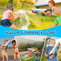 Pistolet à Eau Électrique Puissant 1000ml - Effets Lumineux + Sac Étanche & Lunettes de Protection - Bleu