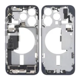 Châssis iPhone 15 Pro Max Bleu d'Origine - Qualité A+ sans Vitre Arrière