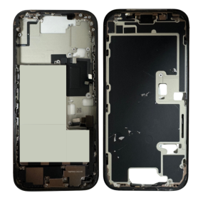 Châssis iPhone 16 Pro Titane Noir Original Grade A/B - Sans Vitre Arrière ni Batterie