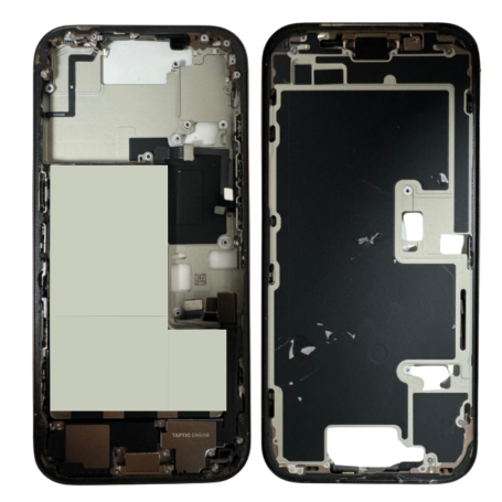 Châssis iPhone 16 Pro Titane Noir Original Grade A/B - Sans Vitre Arrière ni Batterie