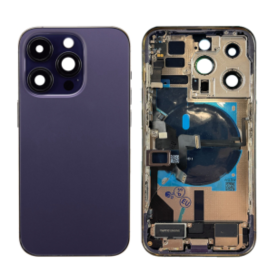 Châssis Complet iPhone 14 Pro Max Violet - Module Origine Démonté Grade AB - Connecteur de Charge sans Batterie