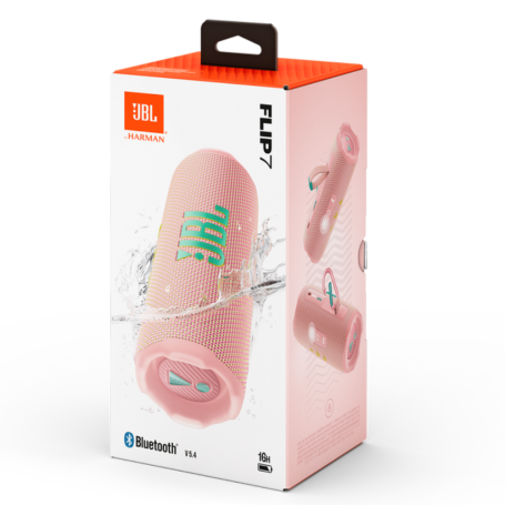JBL Flip 7 Wireless Bluetooth Speaker Pink - JBLFLIP7PINK Premium Sound & Style