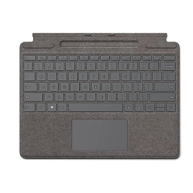Clavier Microsoft Signature Platinum avec Support pour Surface Pro - Optimisez Votre Productivité avec le Clavier QWERTZ Idéal