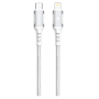 USB-C/Lighting Charging Cable 1M 30W XSSIVE XSS-BR-CL-W 1M - White