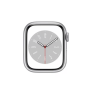 Apple Watch Series 9 GPS + Cellular 45mm Silver Aluminium No Bracelet Grade AB - Connected Watch
