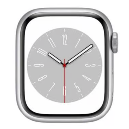 Apple Watch Series 9 GPS + Cellular 45mm Silver Aluminium No Bracelet Grade AB - Connected Watch