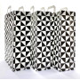 Achetez Lot de 250 Sacs Kraft Noirs et Blancs avec Poignées Torsadées 32×12×40 cm – Idéal pour Boutiques et Événements