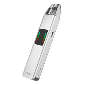 ALFA Kit X-TREME 1200mAh Vape - Silver - Rechargeable Type-C with 0.8 Cartridge & Cord - 2ml | LEIOM