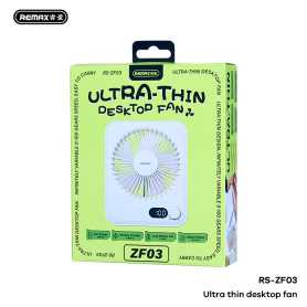 Ventilateur Bureau Ultra-Mince REMAX RS-ZF03 Blanc | LCD-Phone