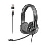 Casque Stéréo USB-C NGS VOX605 Noir - Son Haute Qualité pour Appareils USB-C